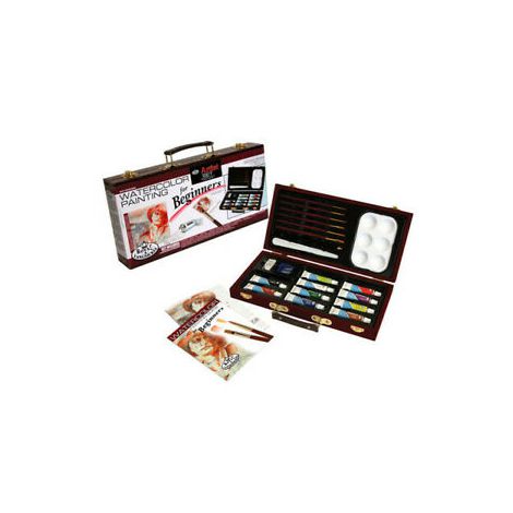 Zestaw artystyczny R&L Royal Brush Beginner Watercolor Painting Set, 23 elementy